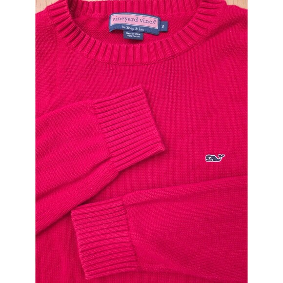 Vineyard Vines Men's Long Sleeve Red Crew Neck Pullover Sweater Size S - Picture 2 of 5